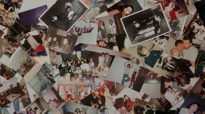 a collage of photos of people and family members