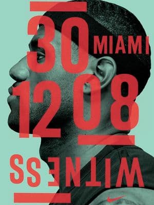 a poster with a man's face and the words miami on it