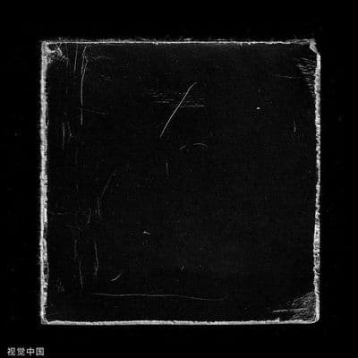 a black and white photo of a square