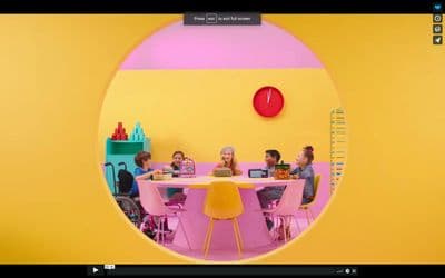 a group of people sitting around a table