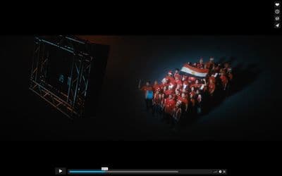 a group of people standing next to each other