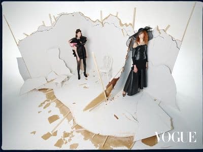 a couple of women standing next to each other