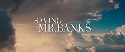 a photo of a cloudy sky with the words saving mr banks