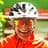 a blurry photo of a man wearing a helmet
