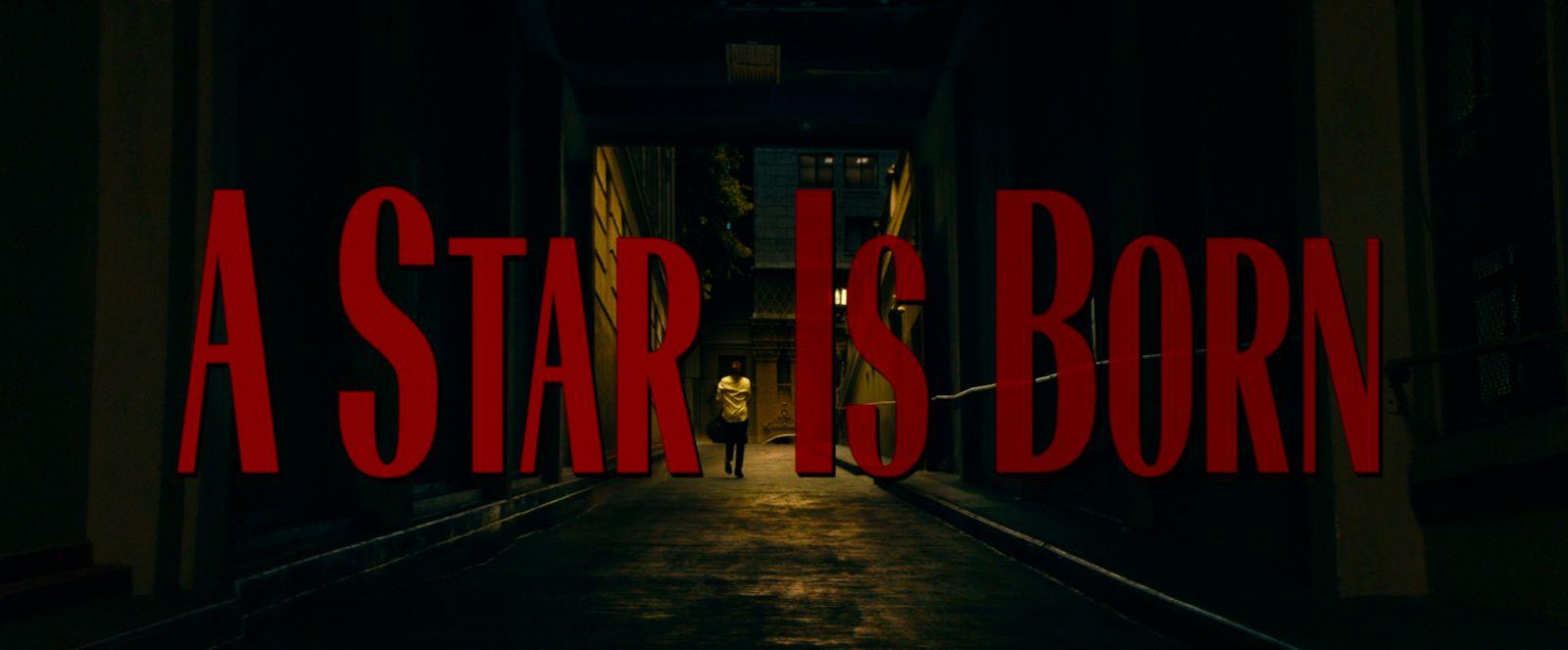 a dark hallway with the words a star is born on it