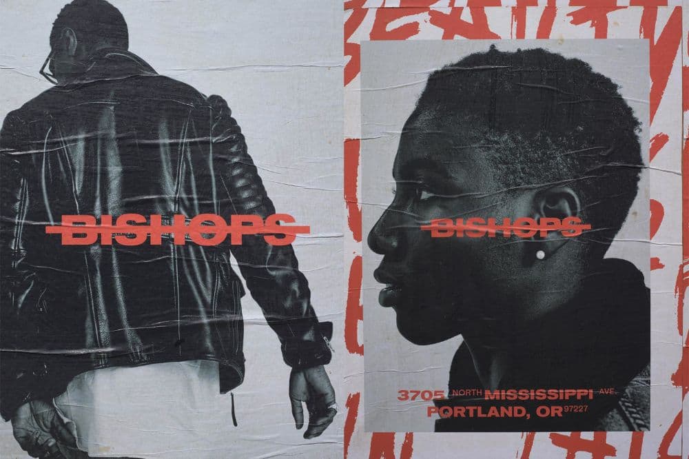 a poster of a black man in a leather jacket