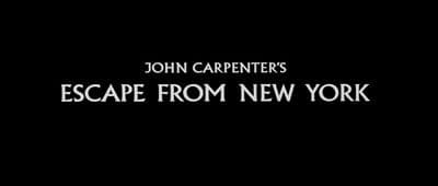 john carpenterer's escape from new york