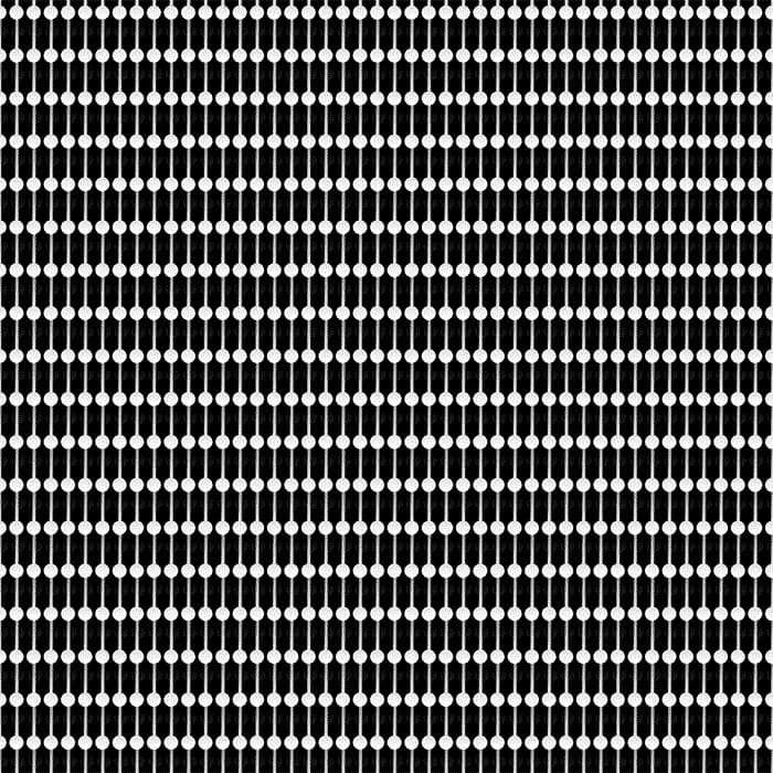 a black and white background with circles