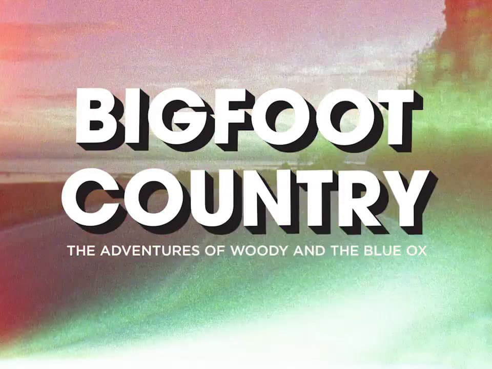 a blurry photo with the words bigfoot country