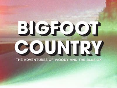 a blurry photo with the words bigfoot country