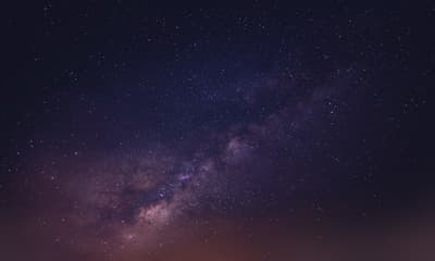 the night sky with stars and the milky