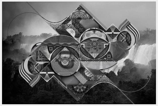 a black and white photo of a landscape