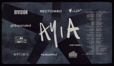 a black and white poster with the words mia on it