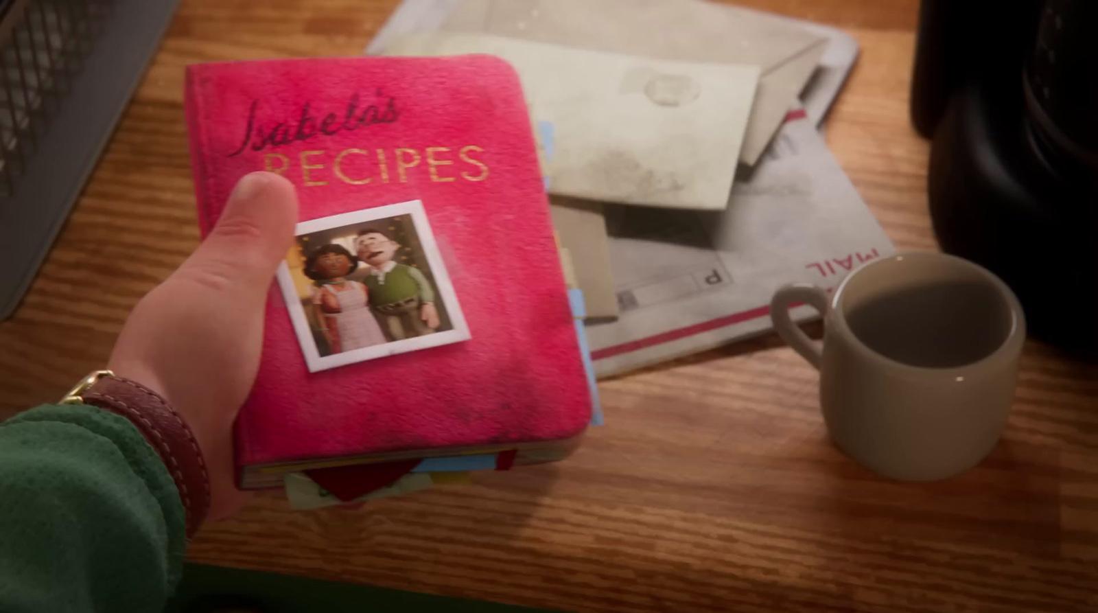 a person holding a book with a picture on it
