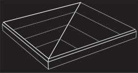 a black and white drawing of a box