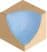 a picture of a blue object with a white background