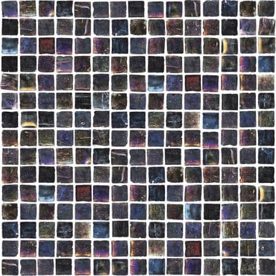 a black and white mosaic tile pattern
