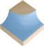 an image of a blue object on a white background