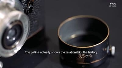 a close up of a ring on a table