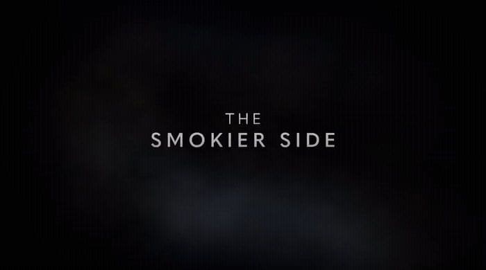 the smoker side logo on a dark background