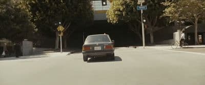 a car that is sitting in the street