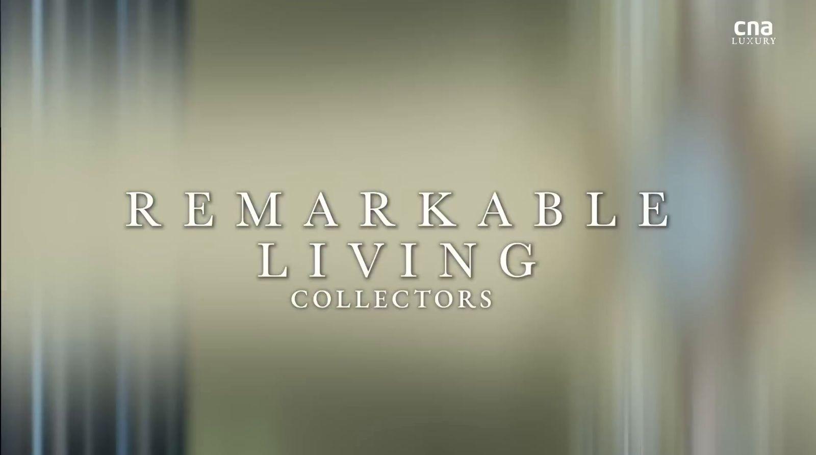 a blurry photo of the words remarkable living collectors