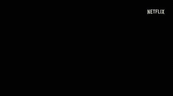a black screen with the words netflix on it