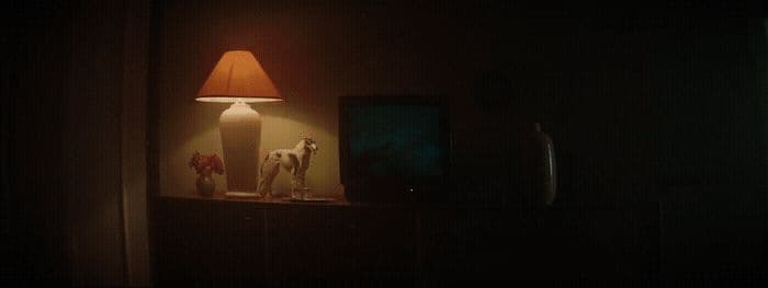 a lamp that is sitting on a table