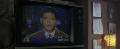 a tv that is on in a room