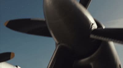 a close up of the nose of an airplane