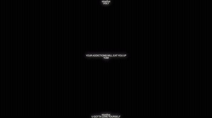 a black background with white text on it