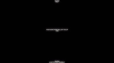 a black background with white text on it