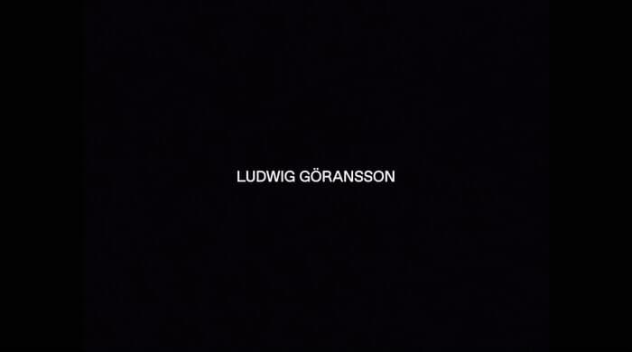 a black background with the words ludig goranisson on it