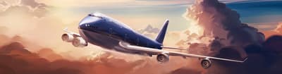 a painting of a plane flying in the sky