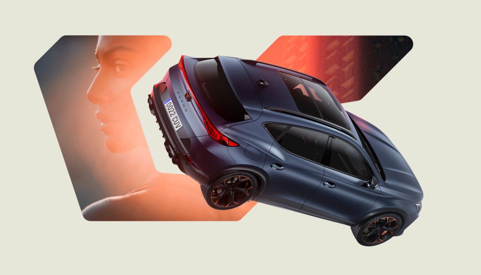 a picture of a car in the air