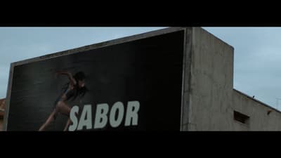 a billboard with a picture of a woman on it