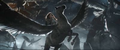 a group of dinosaurs in a dark forest
