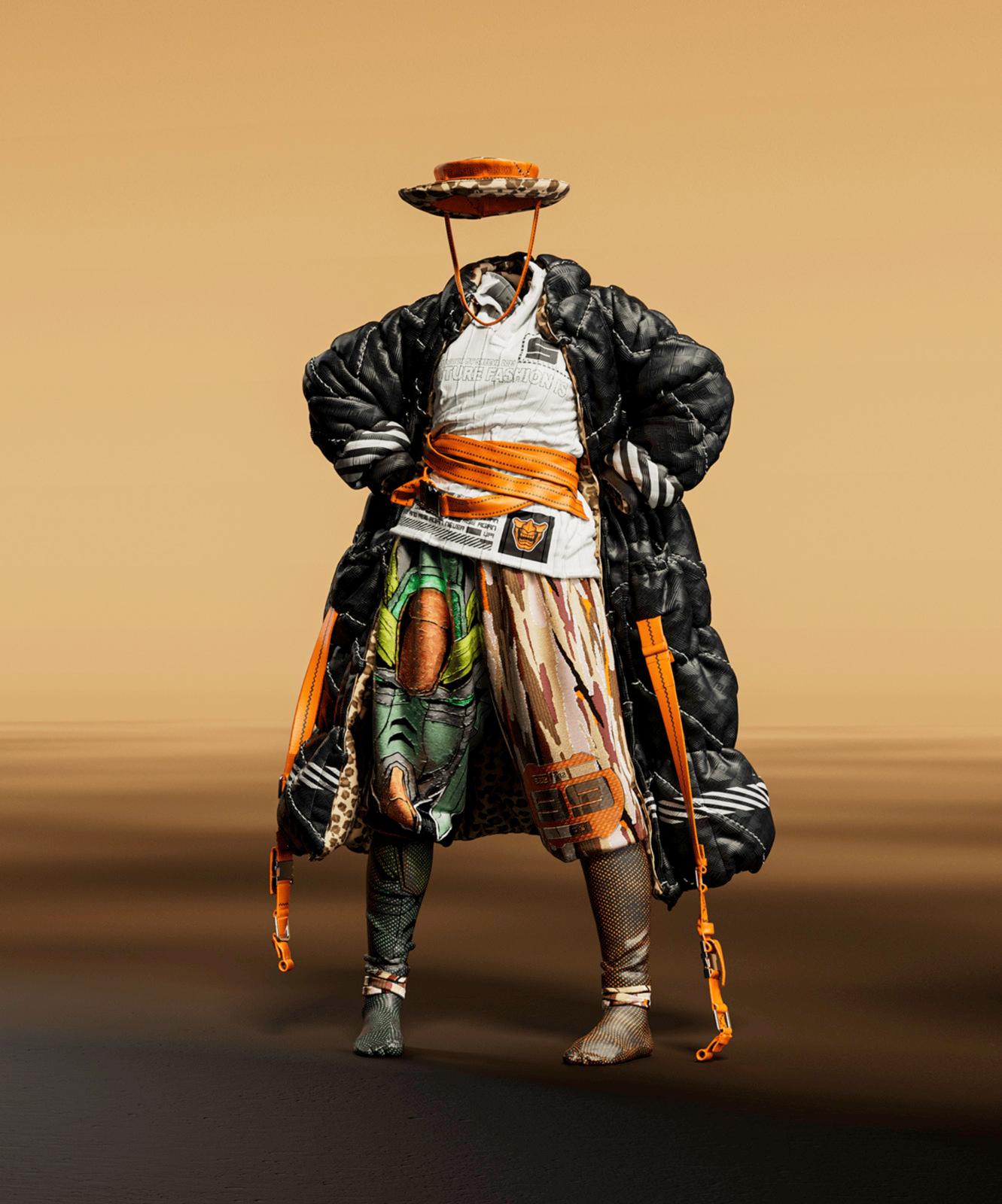 a man in a costume with a hat on his head