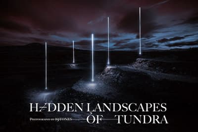 the cover of the book h4den landscapes of tundra
