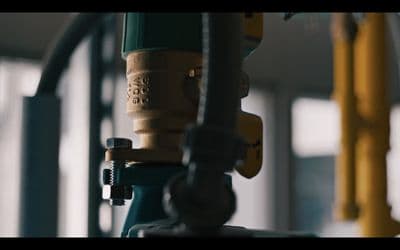 a close up of a pipe on a machine
