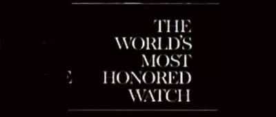 the world's most honored watch