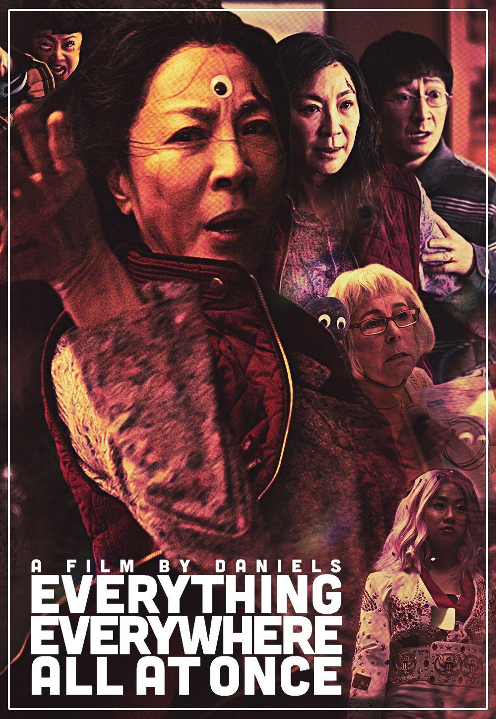 a movie poster for the film everything everywhere