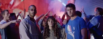 a group of people standing next to each other