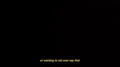 a black background with a white text that reads or waiting to not ever say that