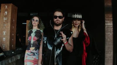 a group of people standing next to each other