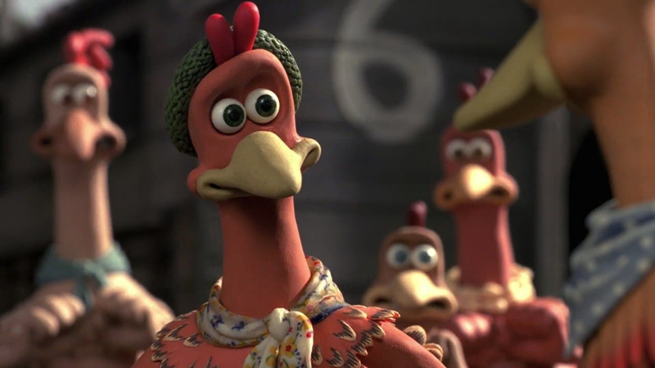 a group of cartoon characters standing next to each other