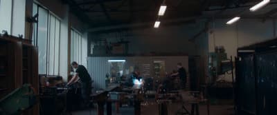 a group of people working in a factory