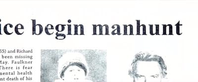 a newspaper article with a picture of a man and a woman