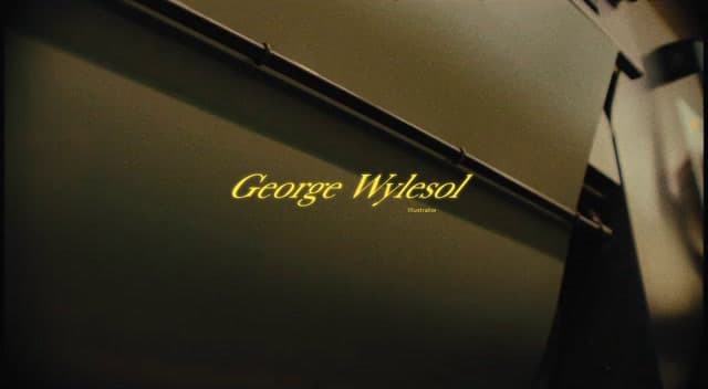 a close up of a door with a name on it