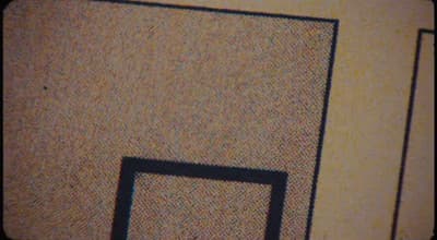a picture of a square in the middle of a wall